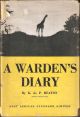 A WARDEN'S DIARY. By K. de P. Beaton. Nairobi National Park.