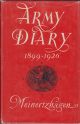 ARMY DIARY: 1899-1926. By Colonel R. Meinertzhagen.