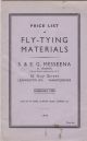 PRICE LIST OF FLY-TYING MATERIALS. S. and E.G. Messeena (A. Messeena), 16 Guy Street, Leamington Spa, Warwickshire. 1959.