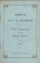 REPORT OF MR. F.G. RICHMOND ON THE FISHERIES OF THE RIVER DART. 1919.