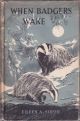 WHEN BADGERS WAKE. Written and illustrated by Eileen A. Soper.